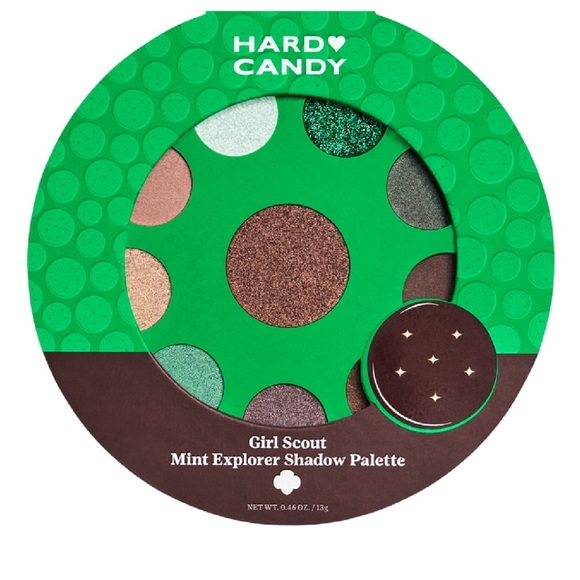 Hard Candy x Girl Scout Shadow Palette, Mint Explorer, Thin Mint-Scented - Picture 3 of 5